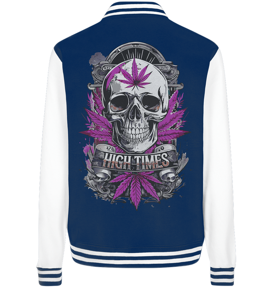 High Times Skull Purple - College Jacket