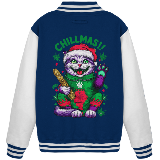 Chillmas Cat - College Jacket