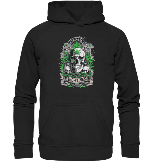 High Times Skull Green - Unisex Hoodie