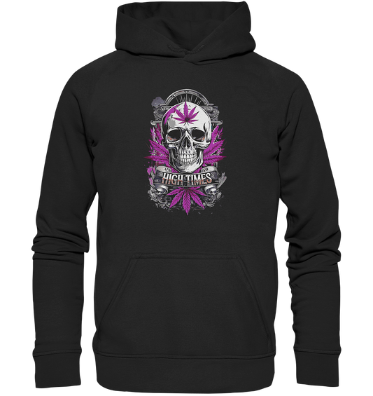 High Times Skull Purple - Unisex Hoodie
