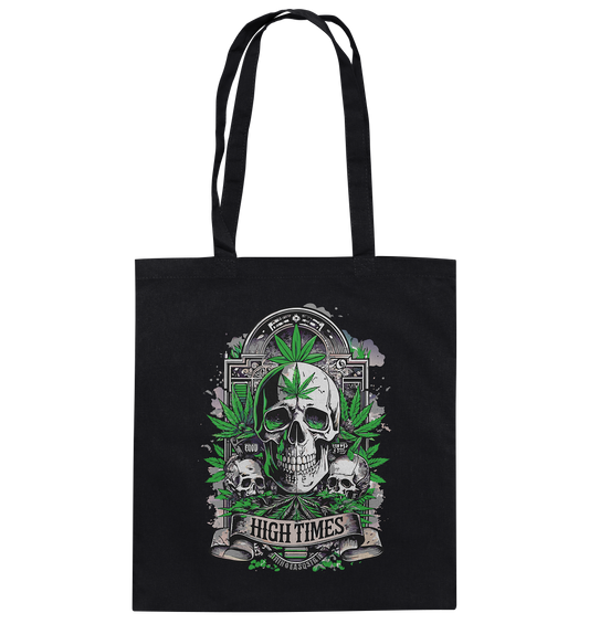 High Times Skull Green - Baumwolltasche