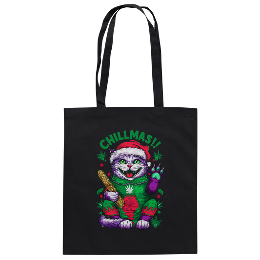 Chillmas Cat - Baumwolltasche