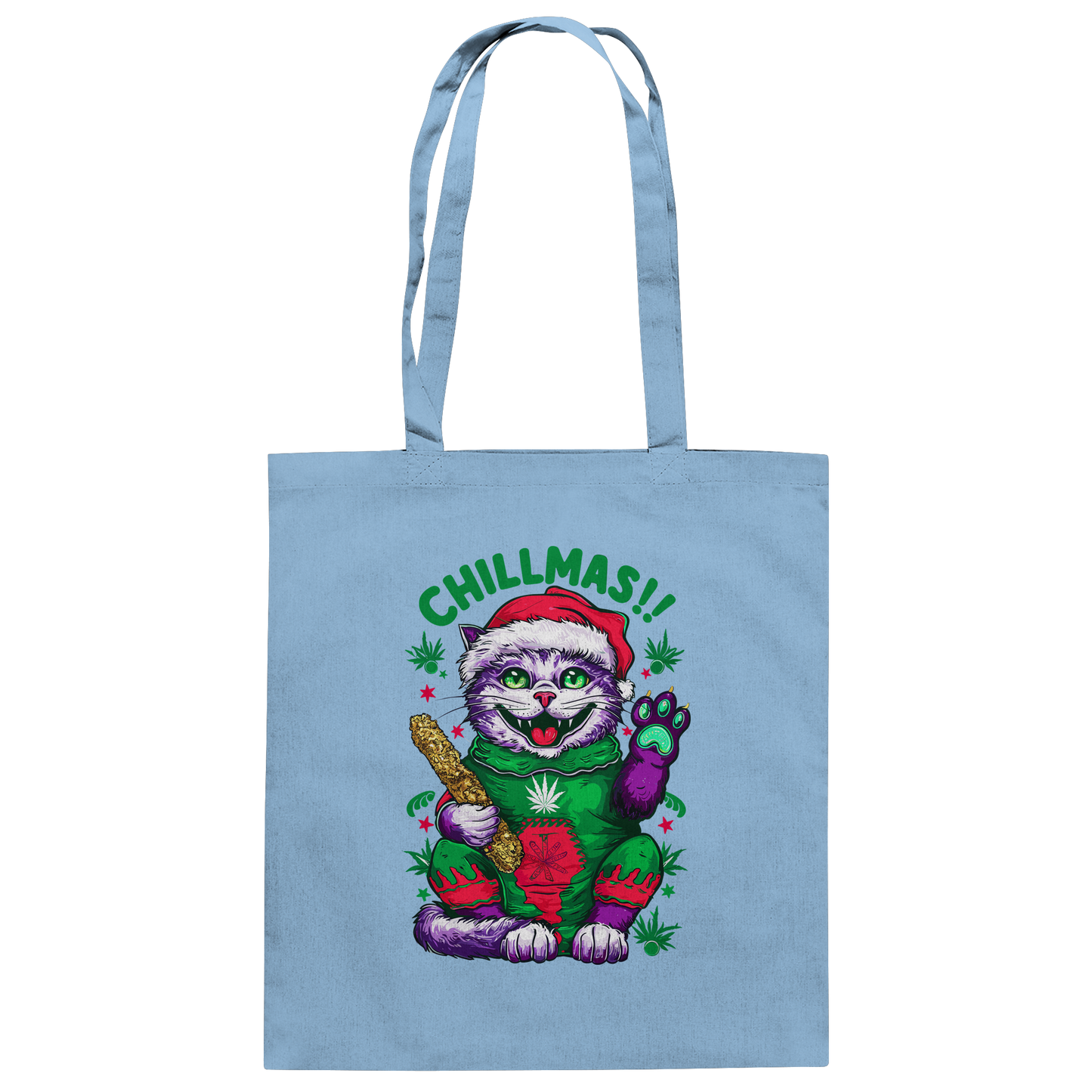 Chillmas Cat - Baumwolltasche