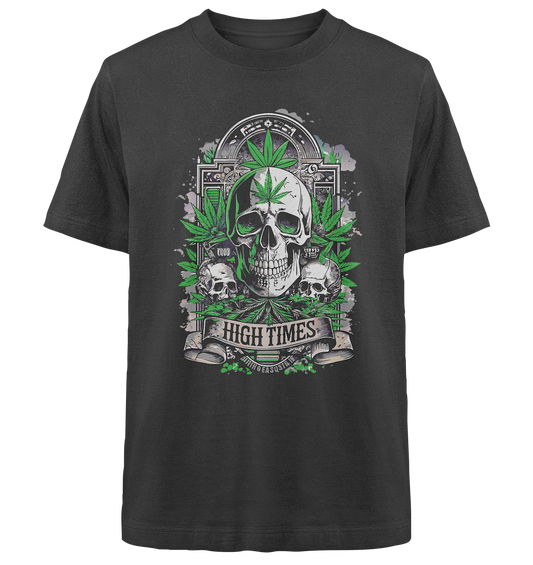 High Times Skull Green - Unisex Oversized Shirt