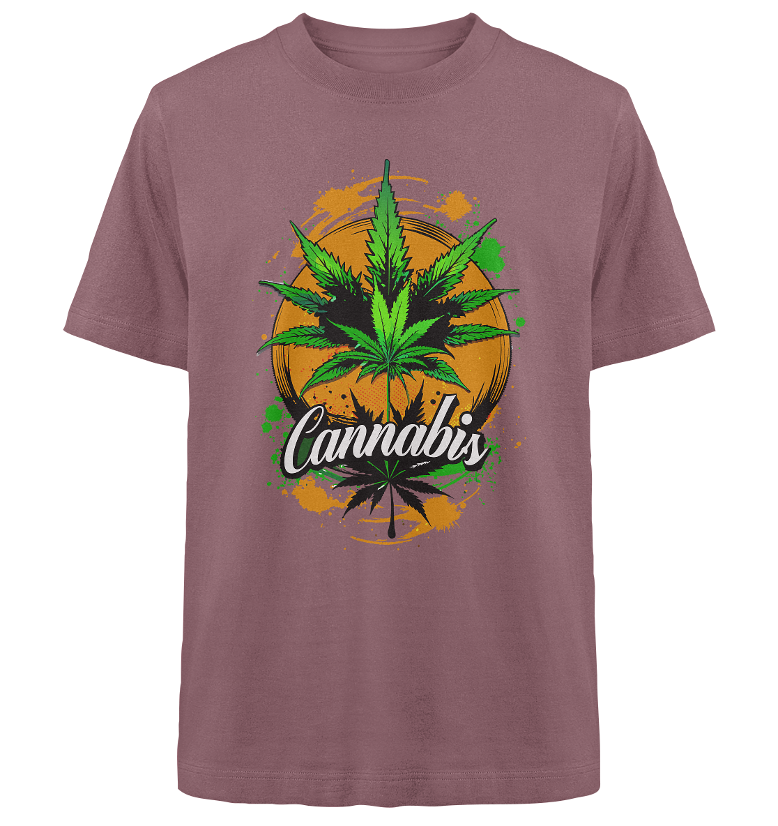 Orange Cannabis - Unisex Oversized Shirt