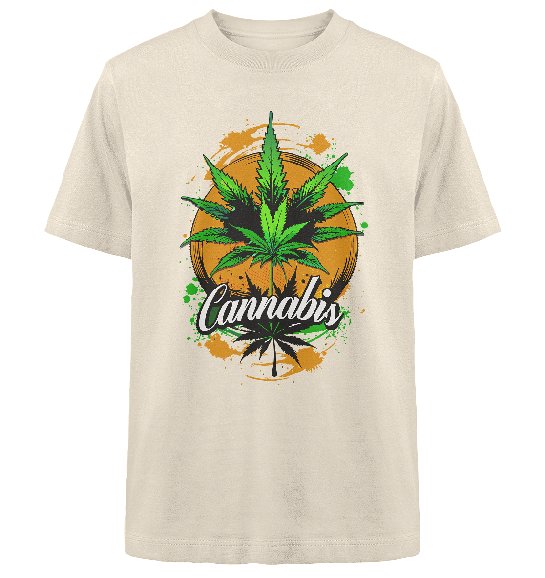 Orange Cannabis - Unisex Oversized Shirt