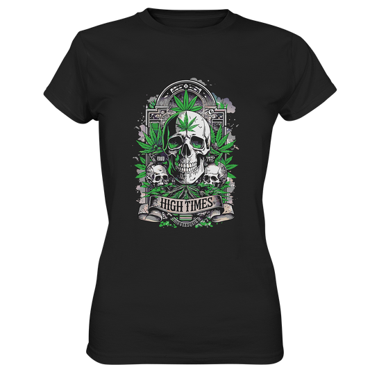 High Times Skull Green - Ladies Premium Shirt