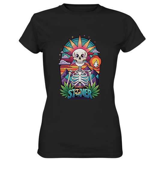 Color Stoner Skeleton - Ladies Premium Shirt