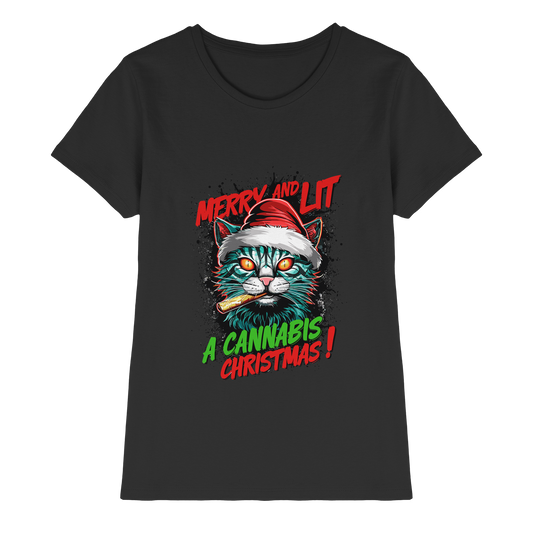 Cannabis Christmas - Ladies Premium Shirt