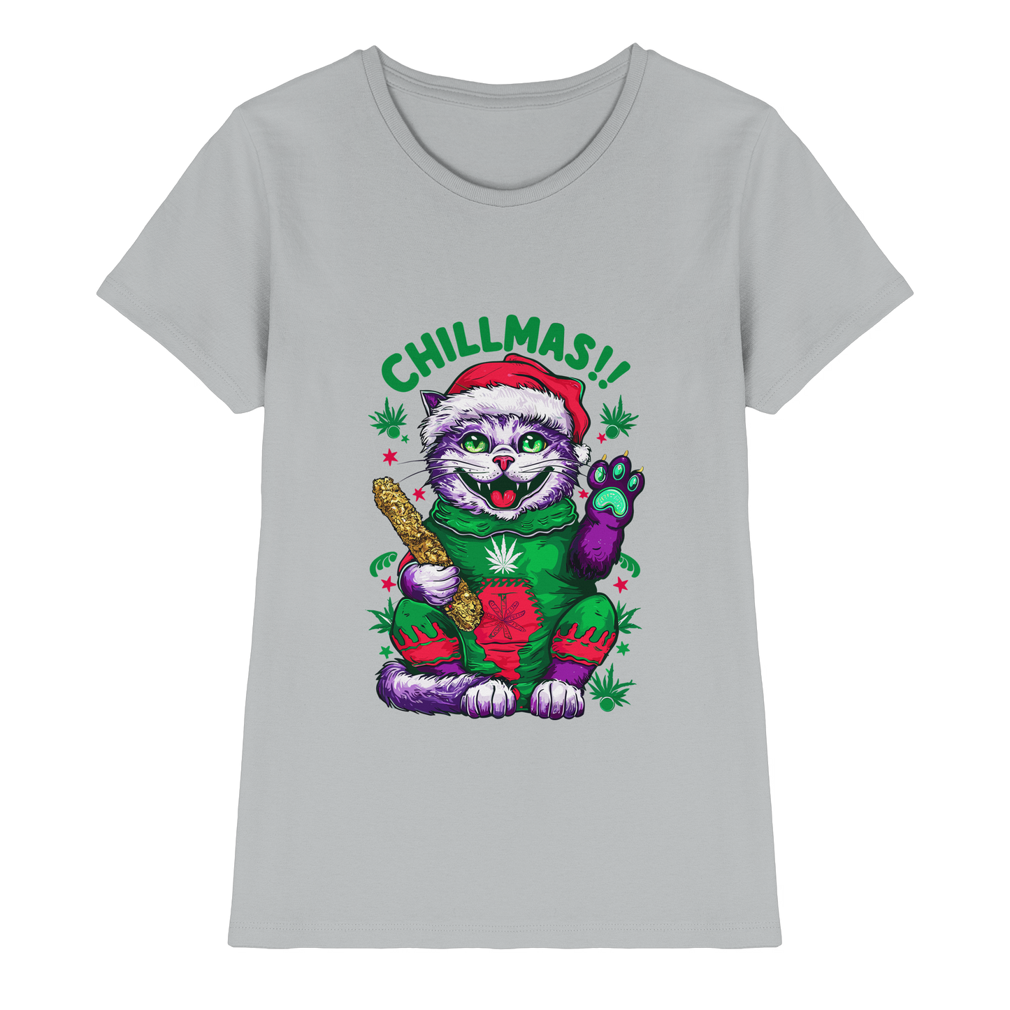 Chillmas Cat - Ladies Premium Shirt
