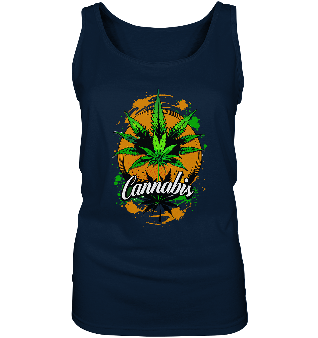 Orange Cannabis - Ladies Tank-Top