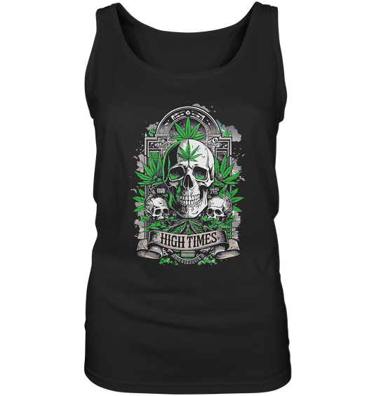 High Times Skull Green - Ladies Tank-Top