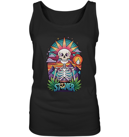 Color Stoner Skeleton - Ladies Tank-Top