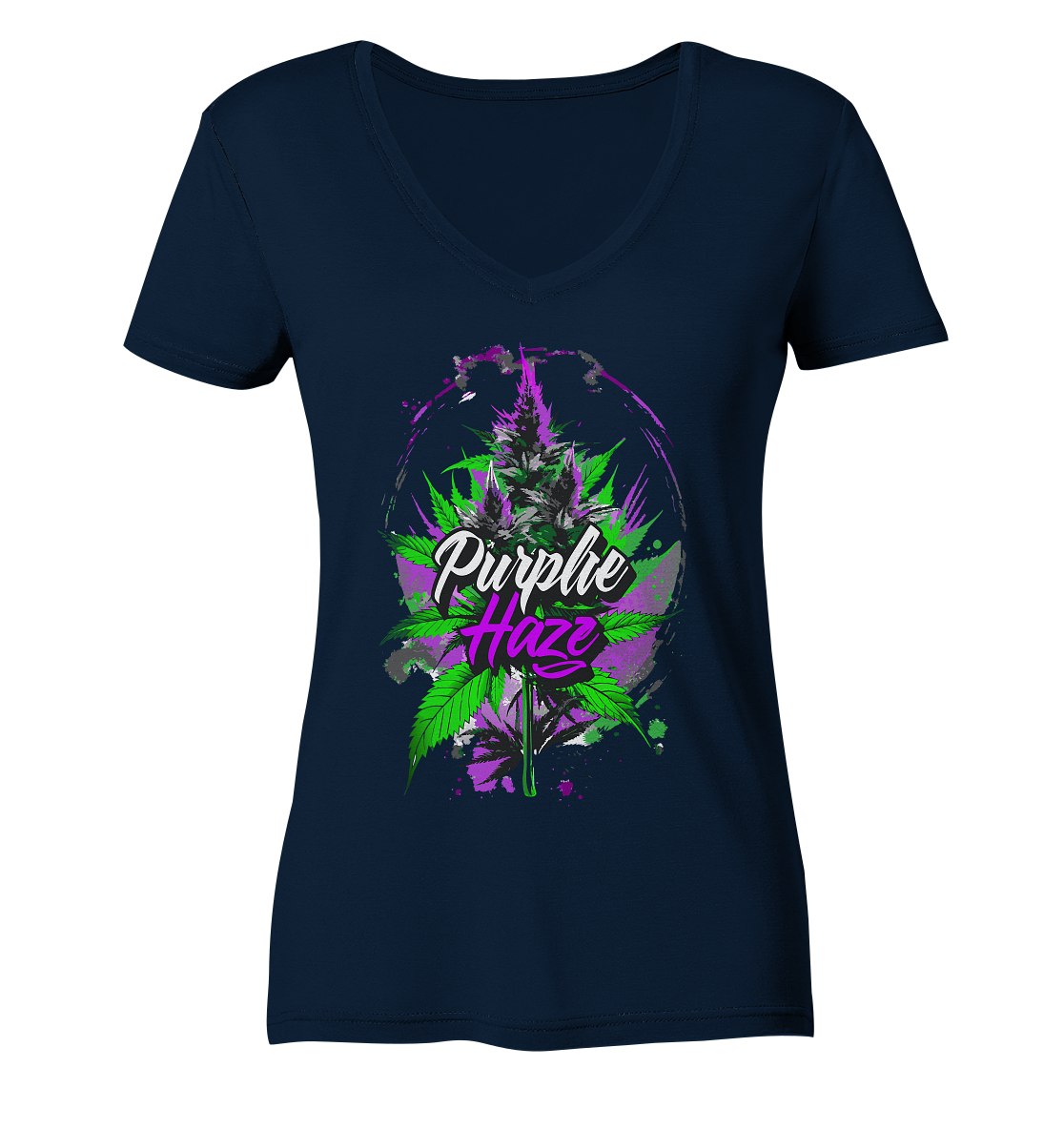 Purple Haze - Ladies V-Neck Shirt