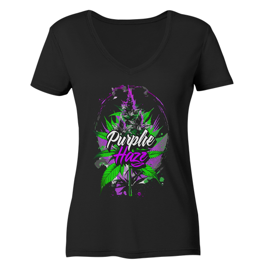 Purple Haze - Ladies V-Neck Shirt