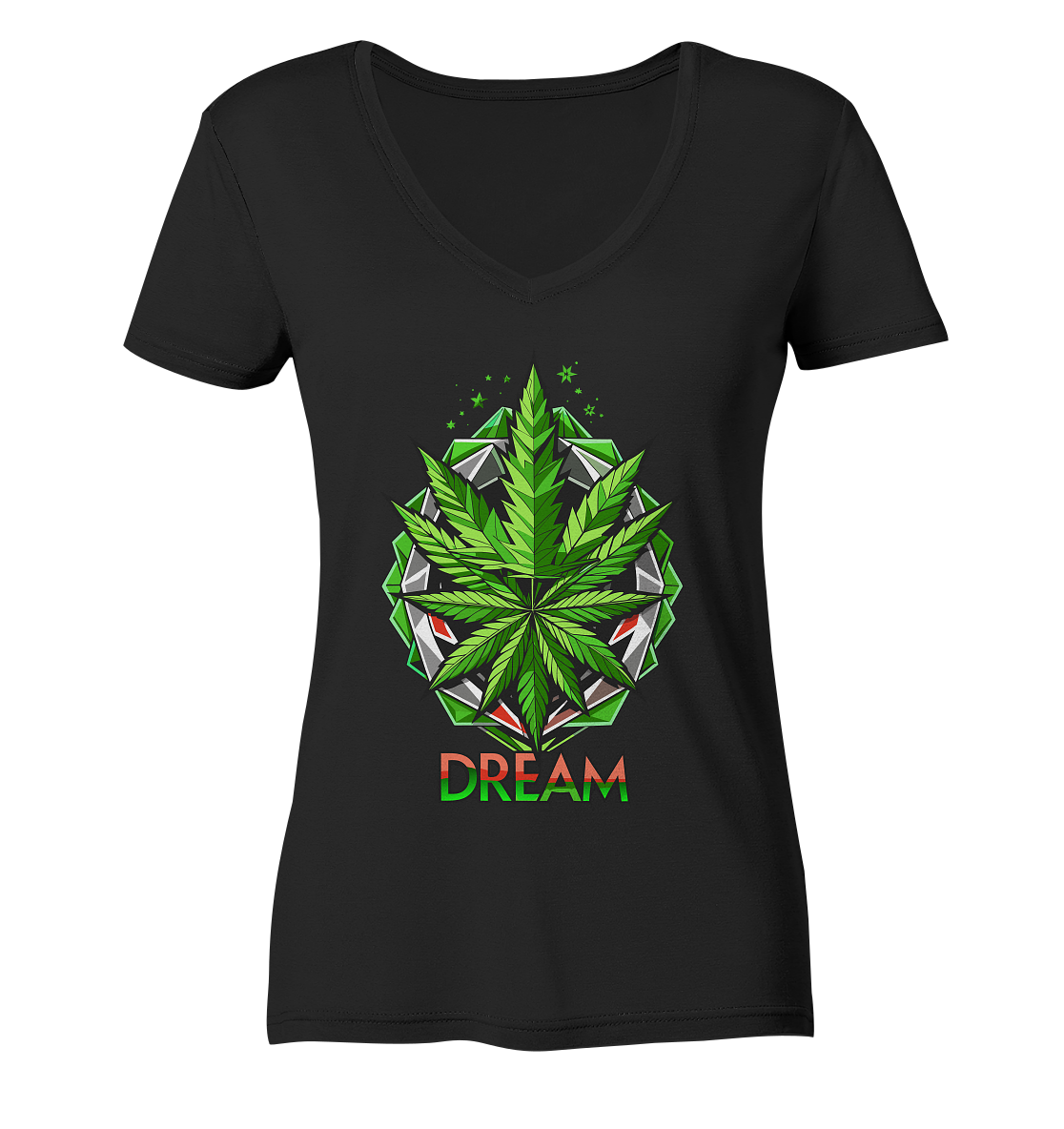 Dream Leaf - Ladies V-Neck Shirt