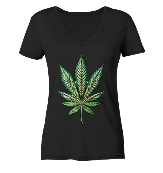 Leaf - Ladies V-Neck Shirt
