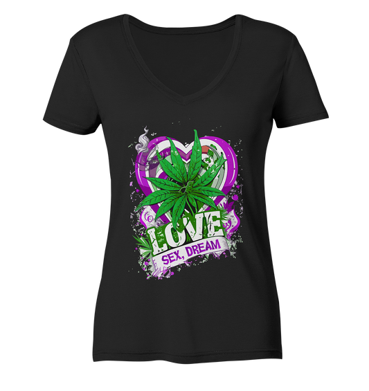Love S#X Dream - Ladies V-Neck Shirt