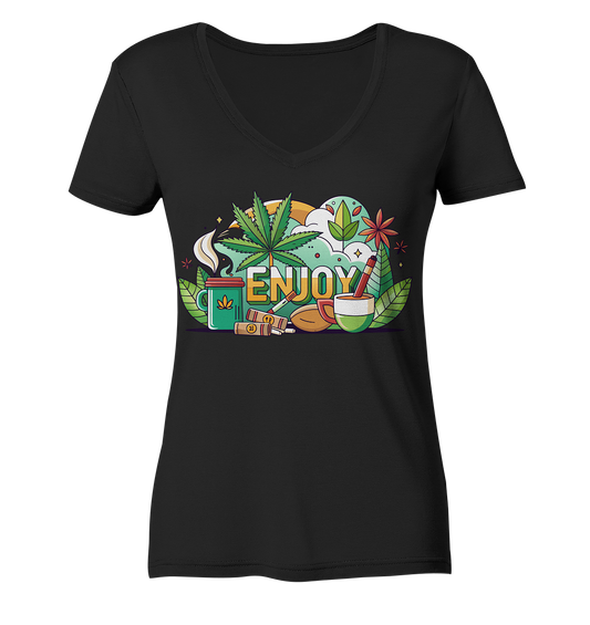 Enjoy - Ladies V-Neck Shirt