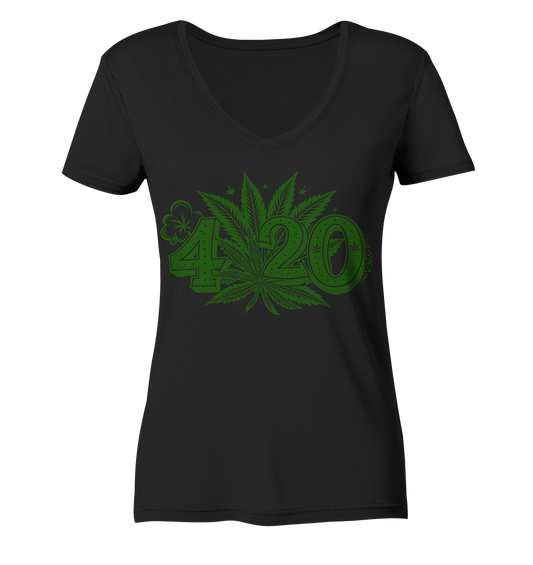 420 - Ladies V-Neck Shirt