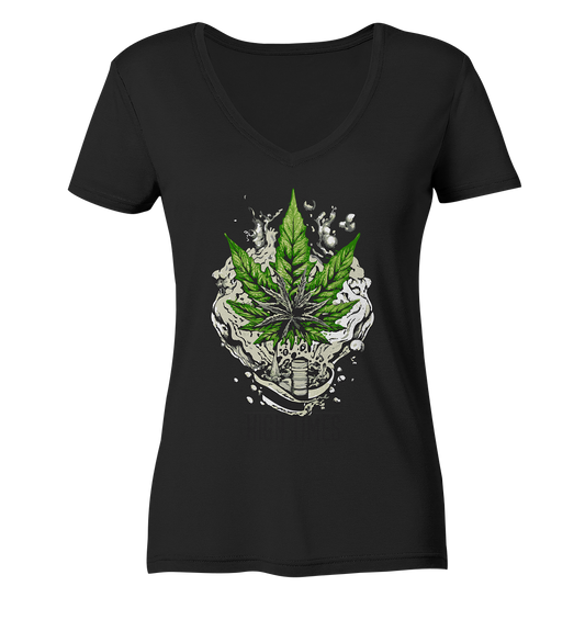High Times Rocks - Ladies V-Neck Shirt