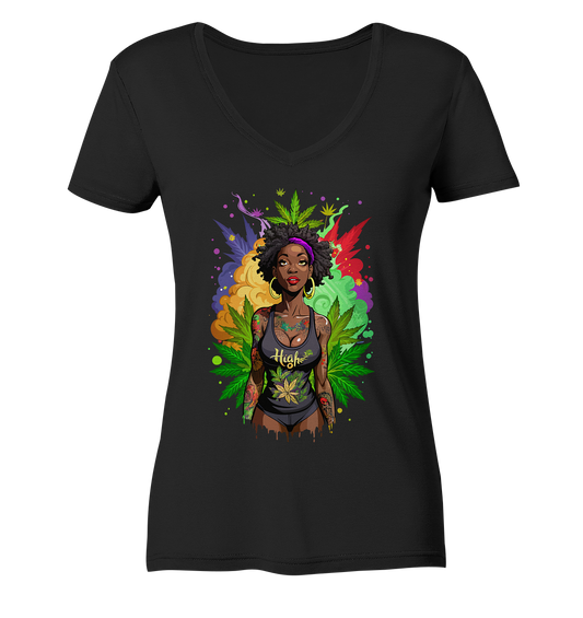 High Girl - Ladies V-Neck Shirt