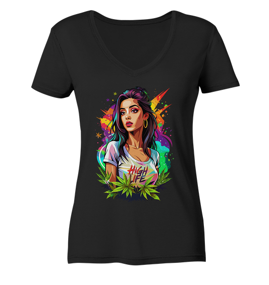 High Life - Ladies V-Neck Shirt