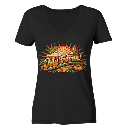 My Farm - Ladies V-Neck Shirt
