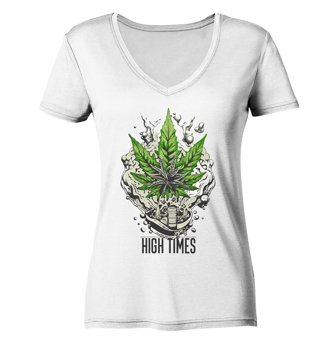 High Times Rocks - Ladies V-Neck Shirt