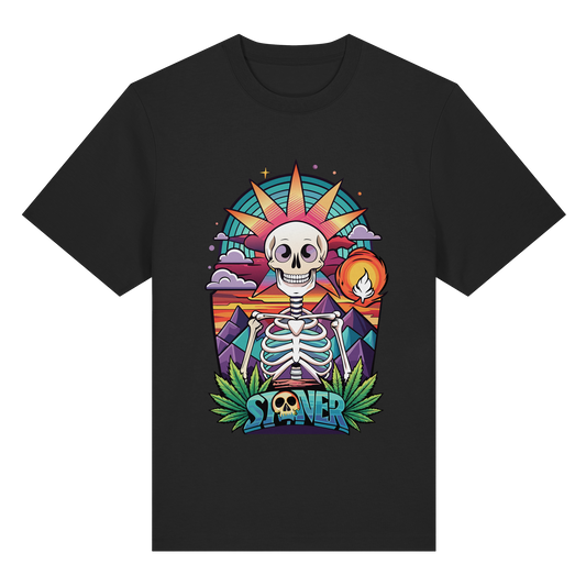 Color Stoner Skeleton - Unisex Heavy T-Shirt