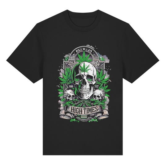 High Times Skull Green - Unisex Heavy T-Shirt