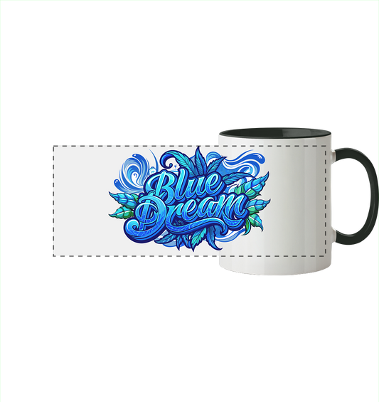 Blue Dream - Panorama Tasse zweifarbig