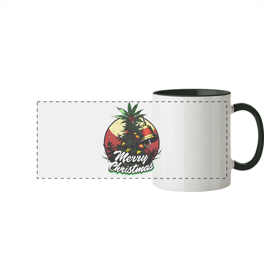 Christmas Bell - Panorama Tasse zweifarbig