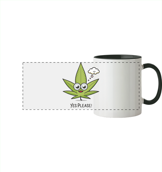 Yes Please - Panorama Tasse zweifarbig