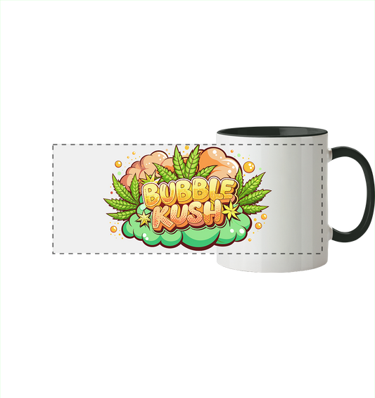 Bubble Kush - Panorama Tasse zweifarbig