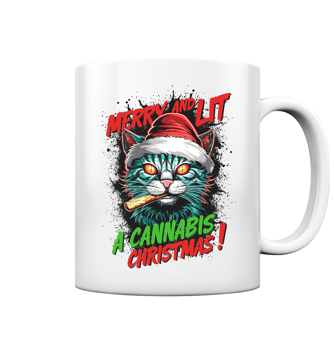 Cannabis Christmas - Tasse glossy