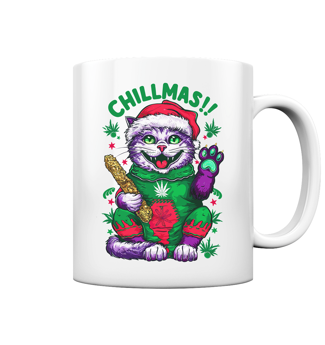Chillmas Cat - Tasse glossy