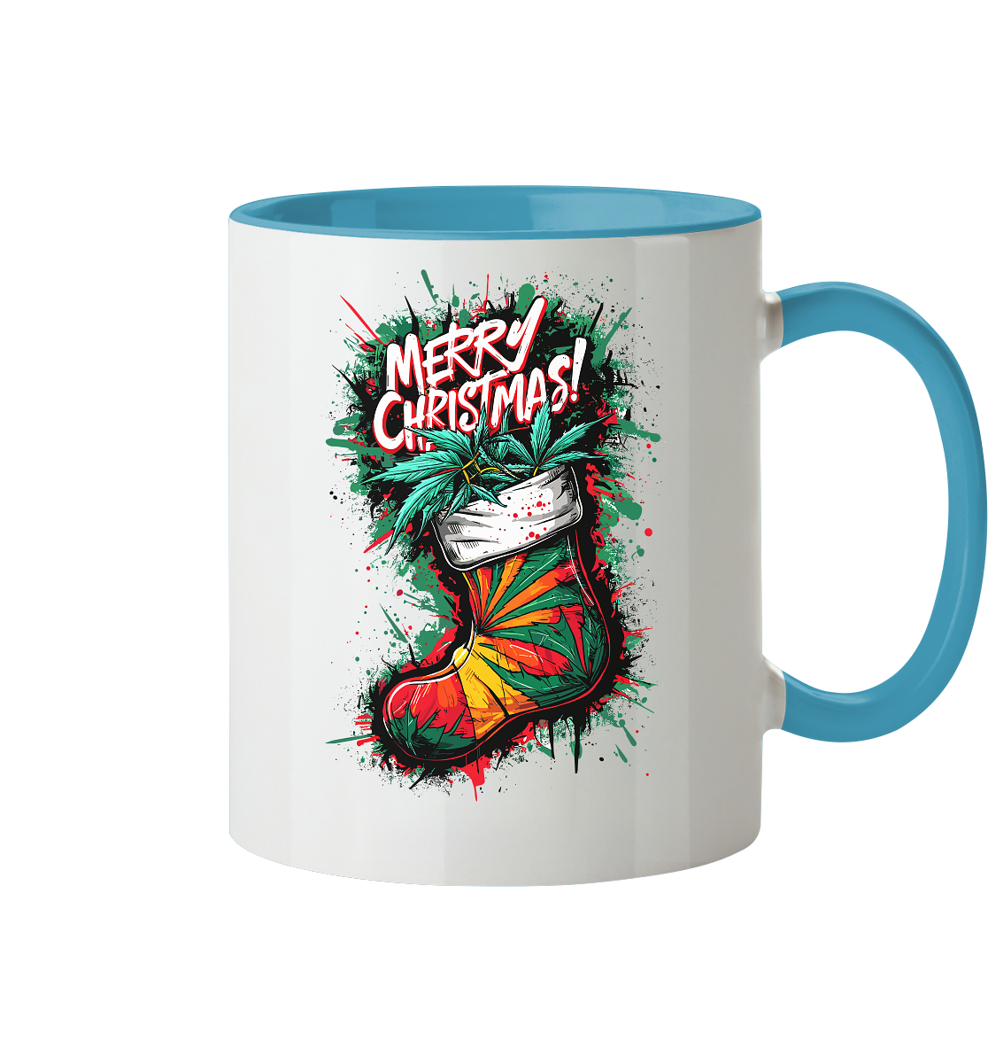 Christmas Boots - Tasse zweifarbig