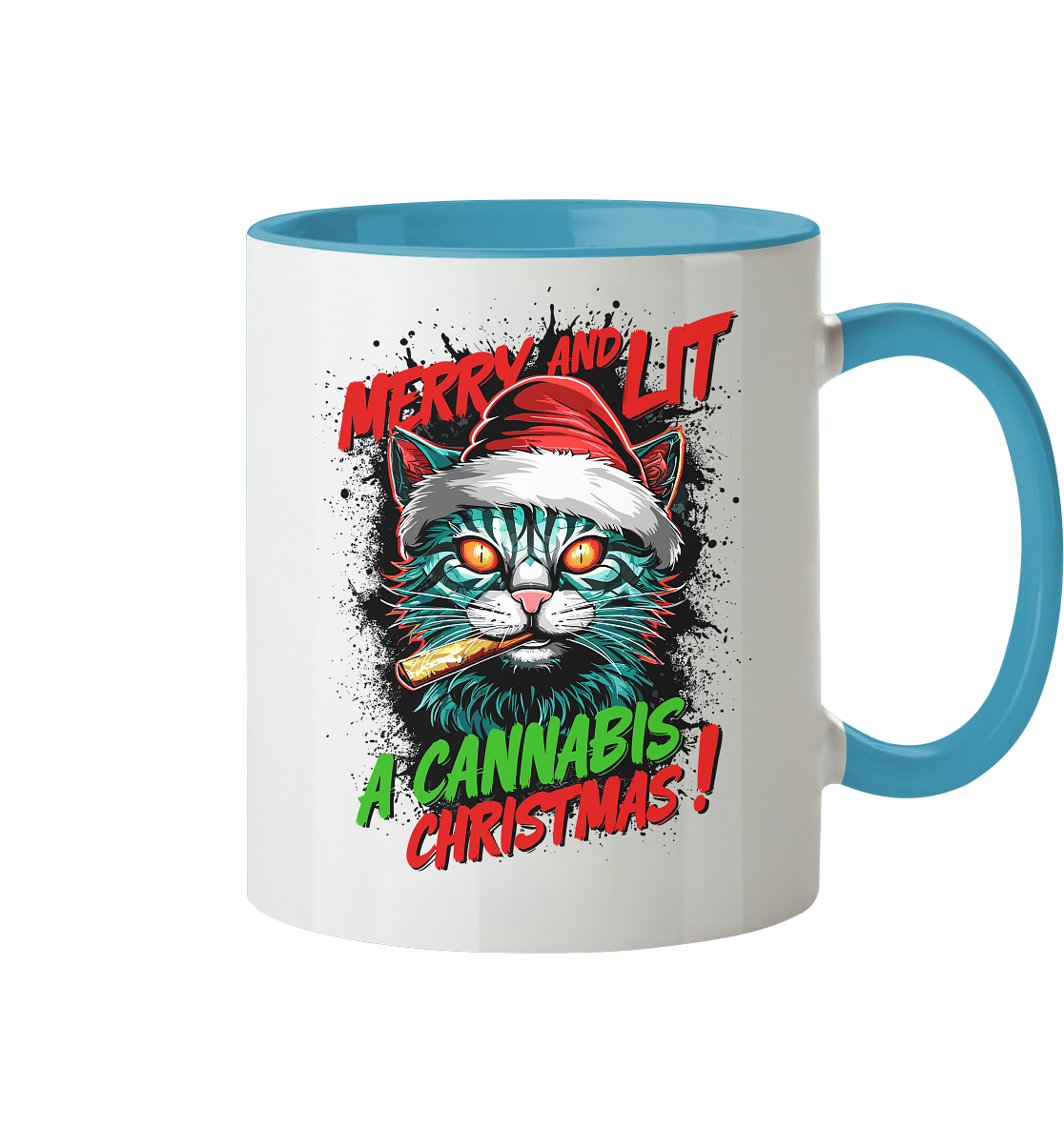 Cannabis Christmas - Tasse zweifarbig