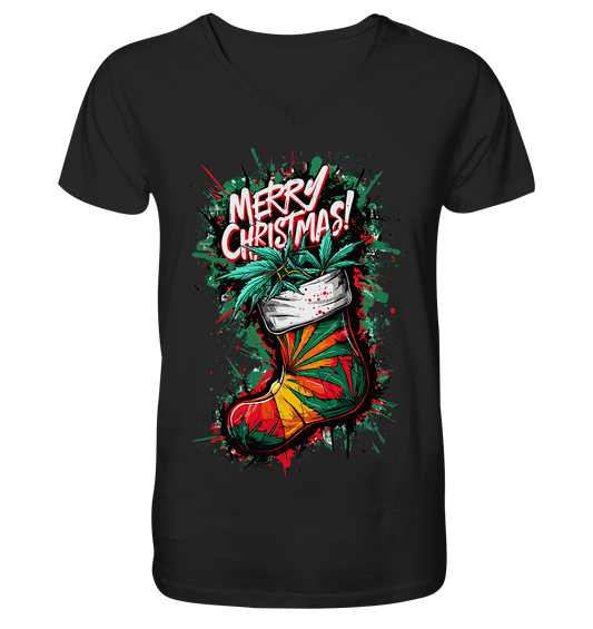 Christmas Boots - Gentlemen V-Neck Shirt