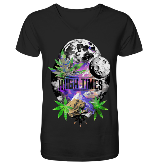 High Times Moon - Gentlemen V-Neck Shirt