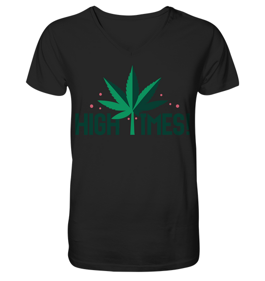 High Times Leaf - Gentlemen V-Neck Shirt