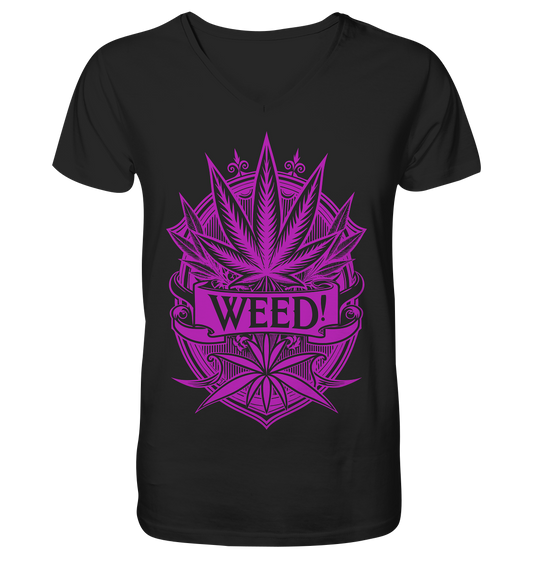 Pink Weed - Gentlemen V-Neck Shirt