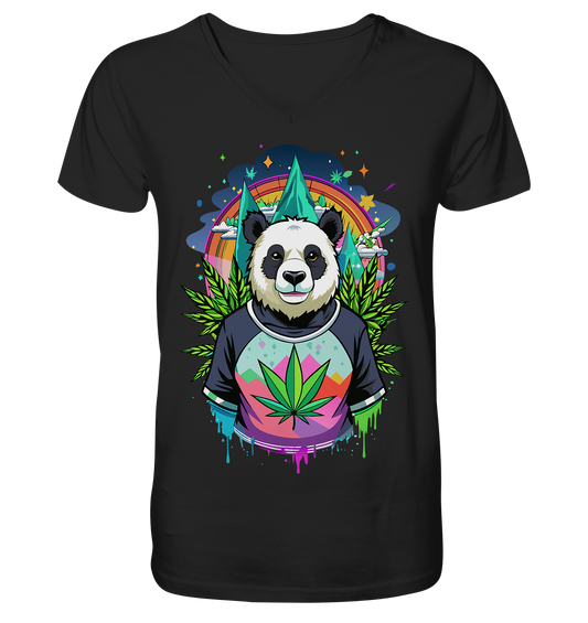 Panda Bear - Gentlemen V-Neck Shirt
