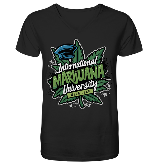 Marijuana University - Gentlemen V-Neck Shirt