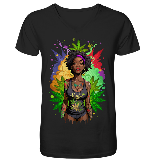 High Girl - Gentlemen V-Neck Shirt