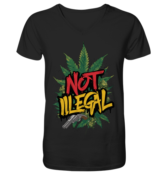 Not Illegal - Gentlemen V-Neck Shirt