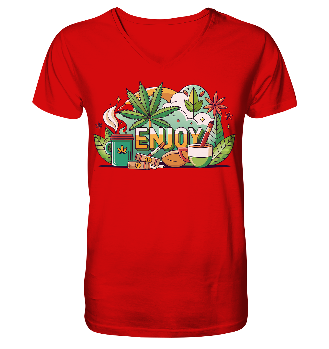 Enjoy - Gentlemen V-Neck Shirt