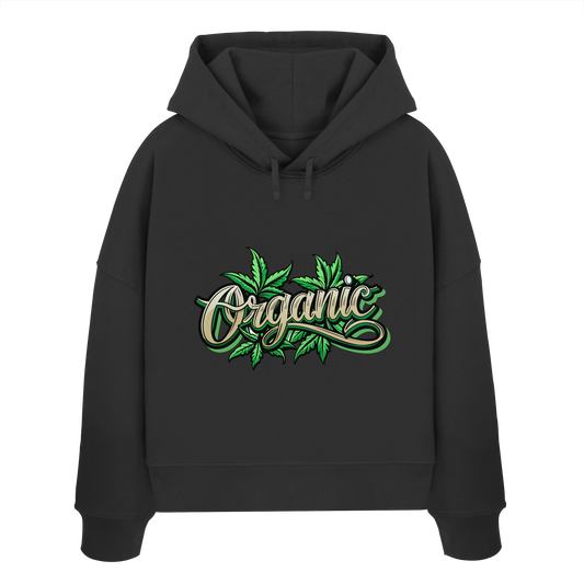 Organic Leaf - Ladies Boxcut Hoodie