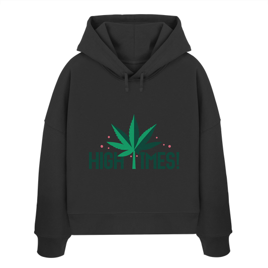 High Times Leaf - Ladies Boxcut Hoodie